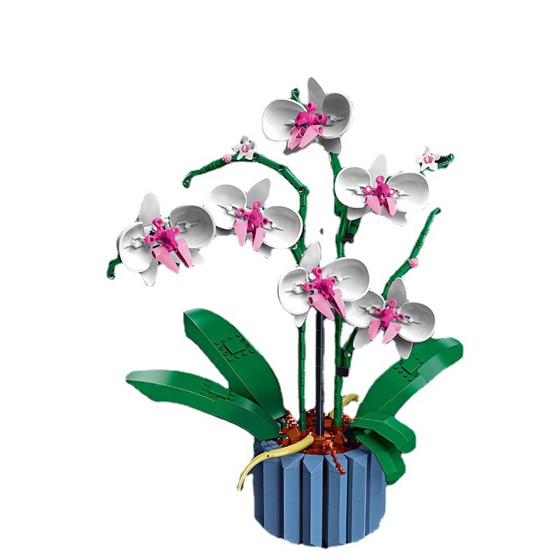 Bonsai Garden Lego - Funny Joy Orchid Flowers Bouquet Flower