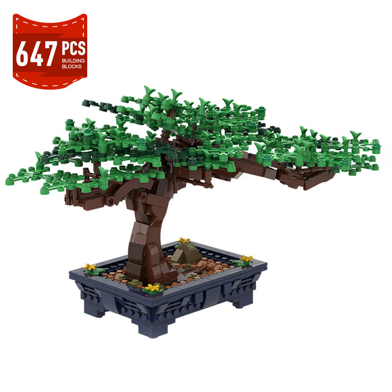 Bonsai Garden Lego - New Bonsai Tree Green Bush Flower