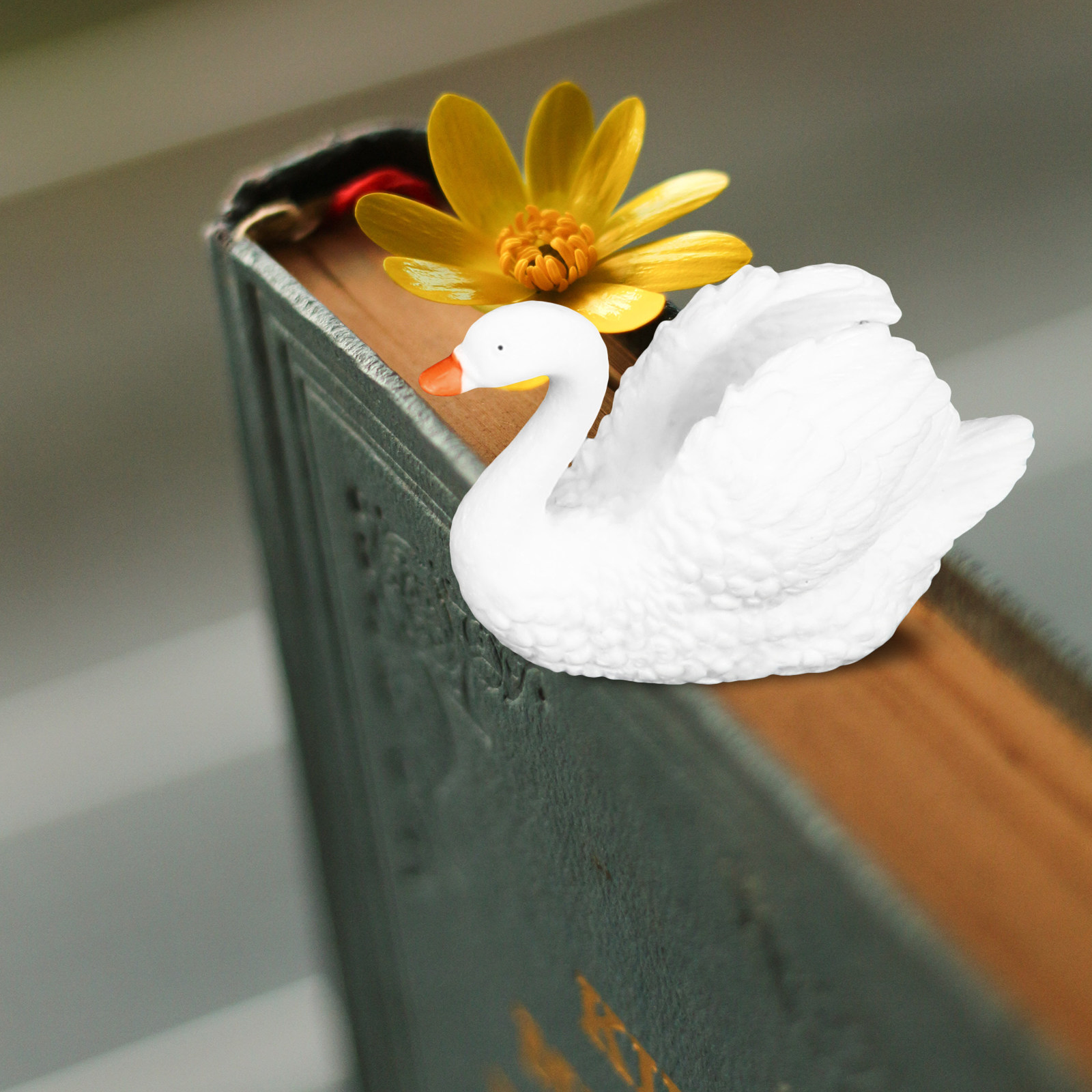 Bonsai Garden For Desk - 5Pcs Tiny Swan Ornaments Premium Resin