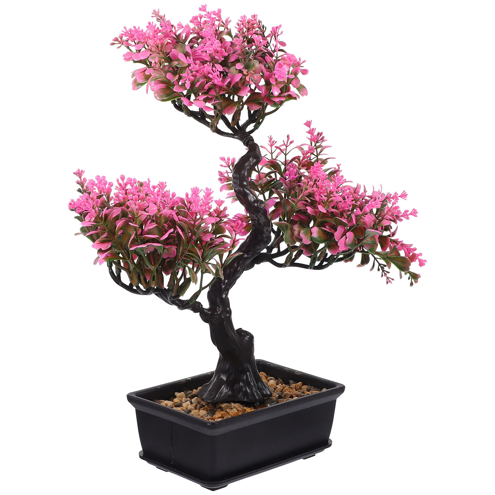 Bonsai Garden For Desk - Fake Plant Ornaments Faux Bonsai Decor