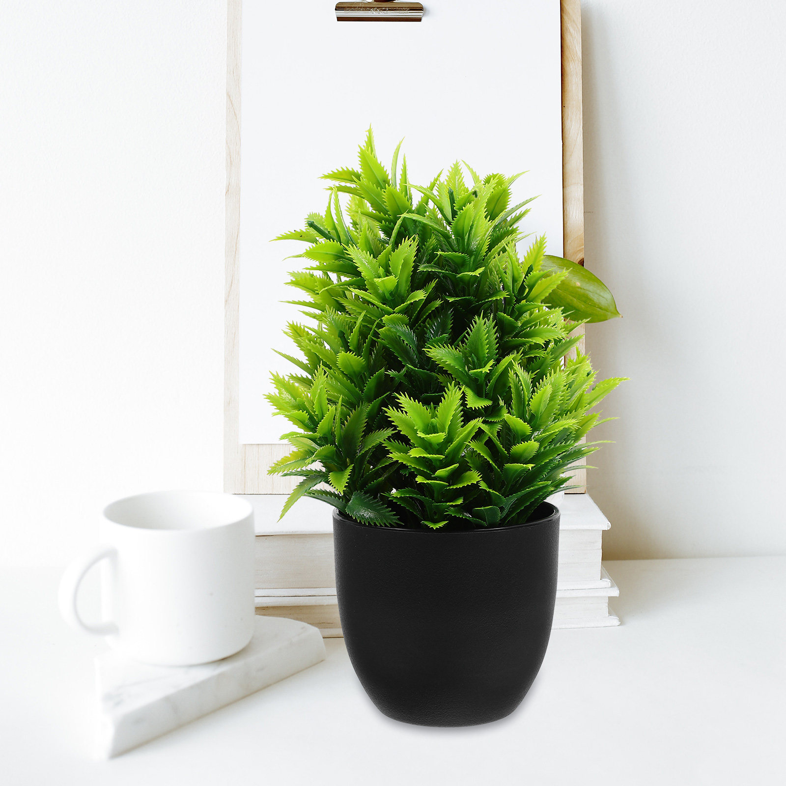4Pcs Artificial Green Plants B - Bonsai Garden Restaurant review and price