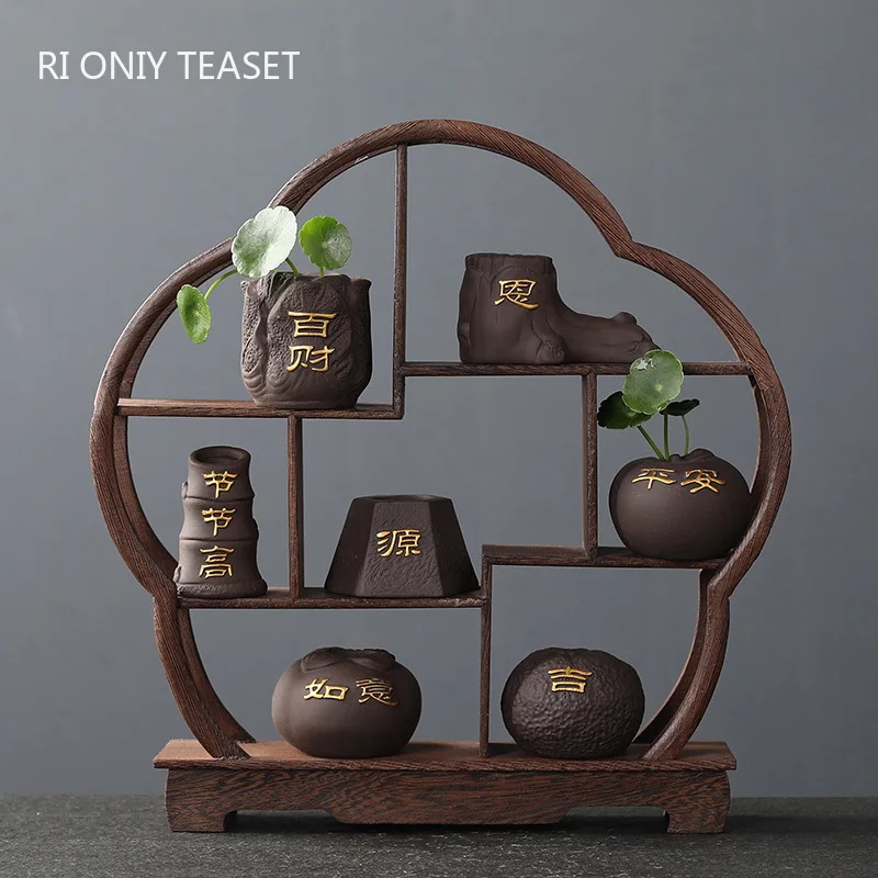 Creative Purple Clay Tea Pet F - Bonsai Garden Pot review and price