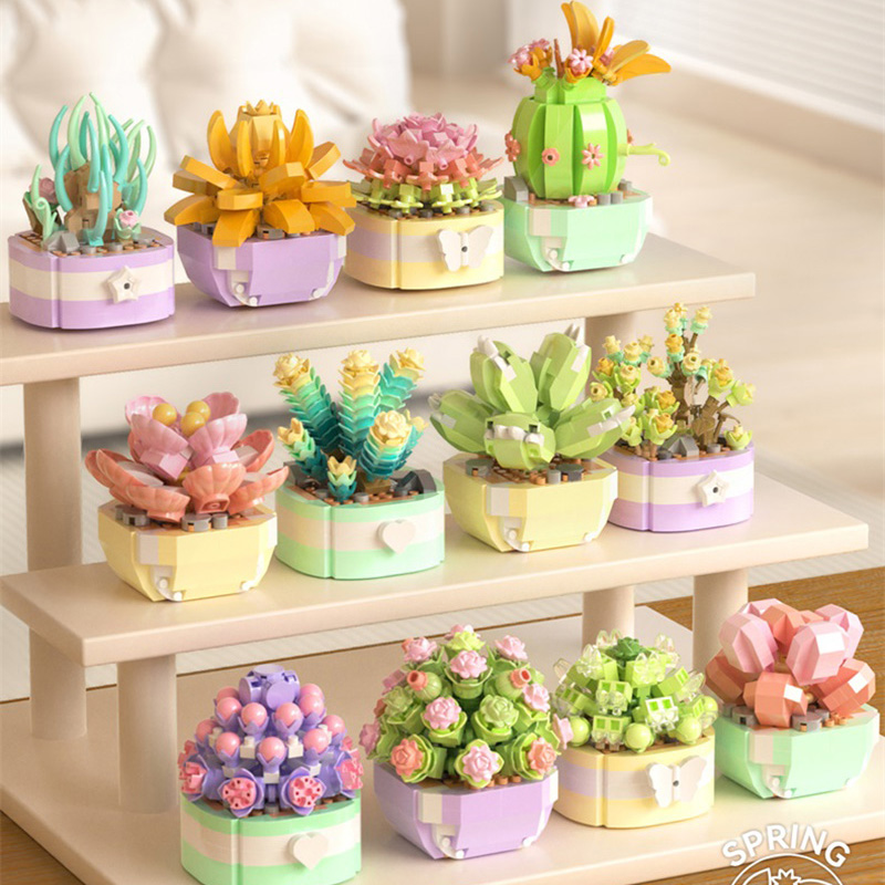 Flower Succulents Building Blo - Bonsai Garden Lego review and price