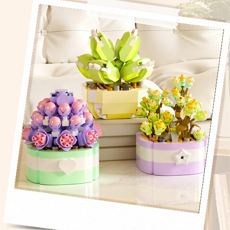 Flower Succulents Building Blo - Bonsai Garden Lego review and price
