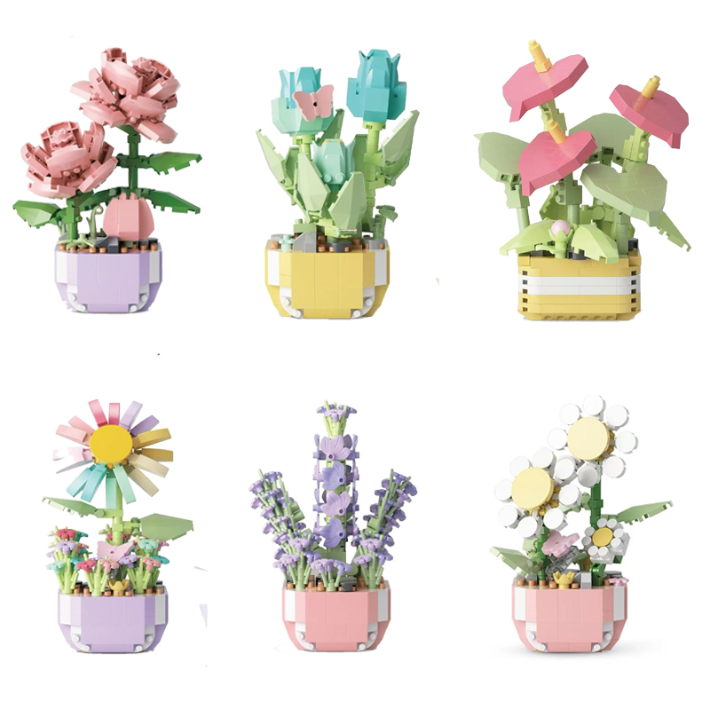 Mini Potted Flowers Building B - Bonsai Garden Lego review and price