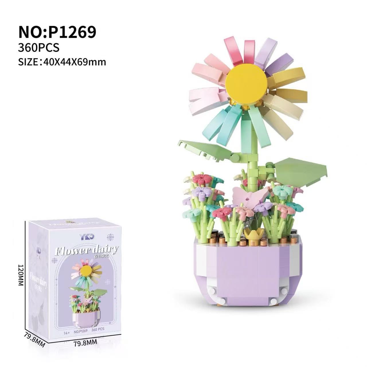 Mini Potted Flowers Building B - Bonsai Garden Lego review and price