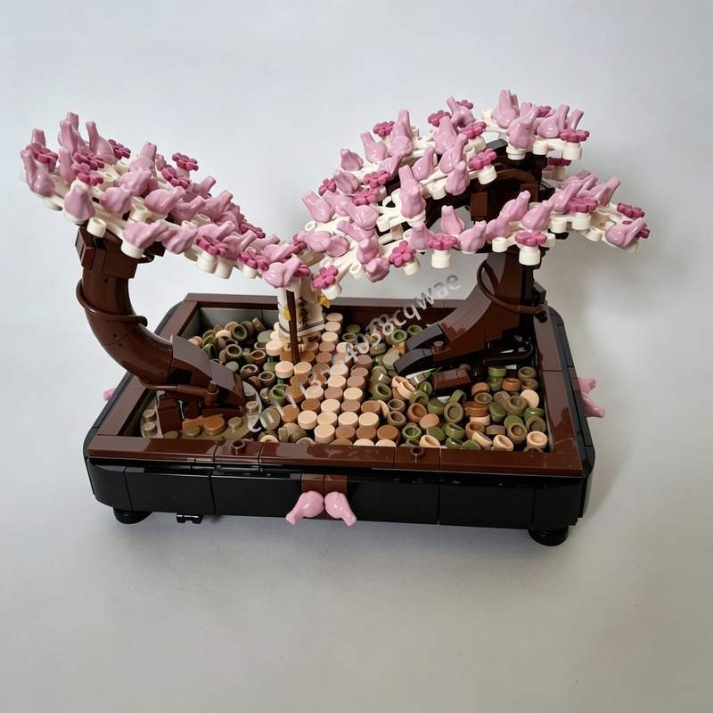 673PCS Bonsai Park Cherry Blos - Bonsai Garden Lego review and price