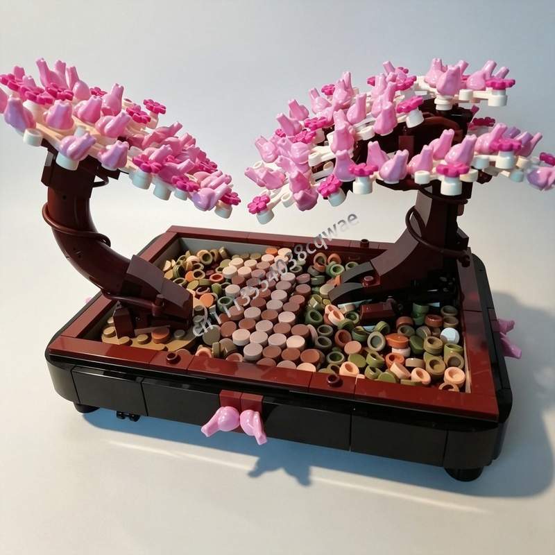 673PCS Bonsai Park Cherry Blos - Bonsai Garden Lego review and price