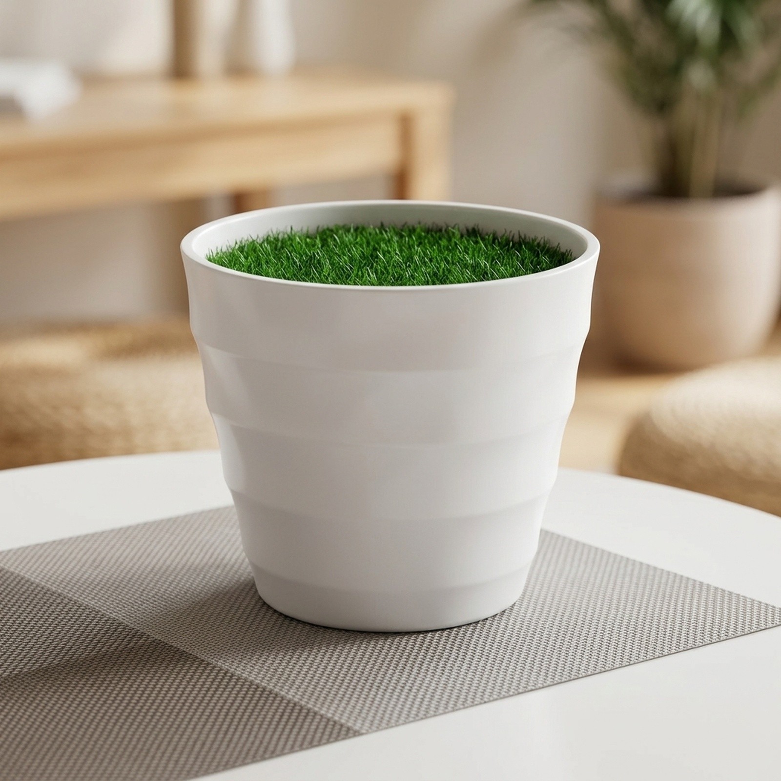 Plastic Lawn Vase with Artific - Bonsai Garden Restaurant review and price