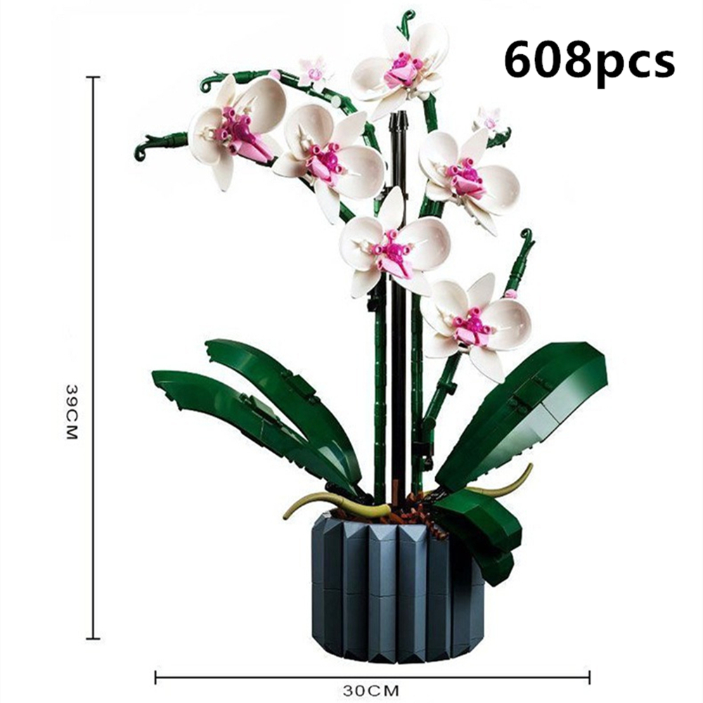 Funny Joy Orchid Flowers Bouqu - Bonsai Garden Lego review and price