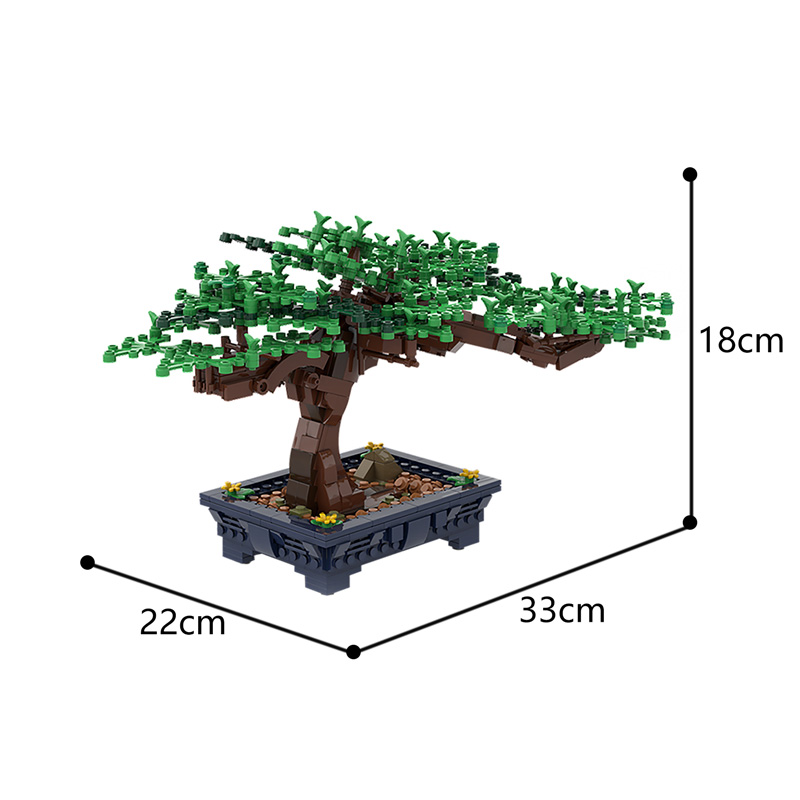 New Bonsai Tree Green Bush Flo - Bonsai Garden Lego review and price