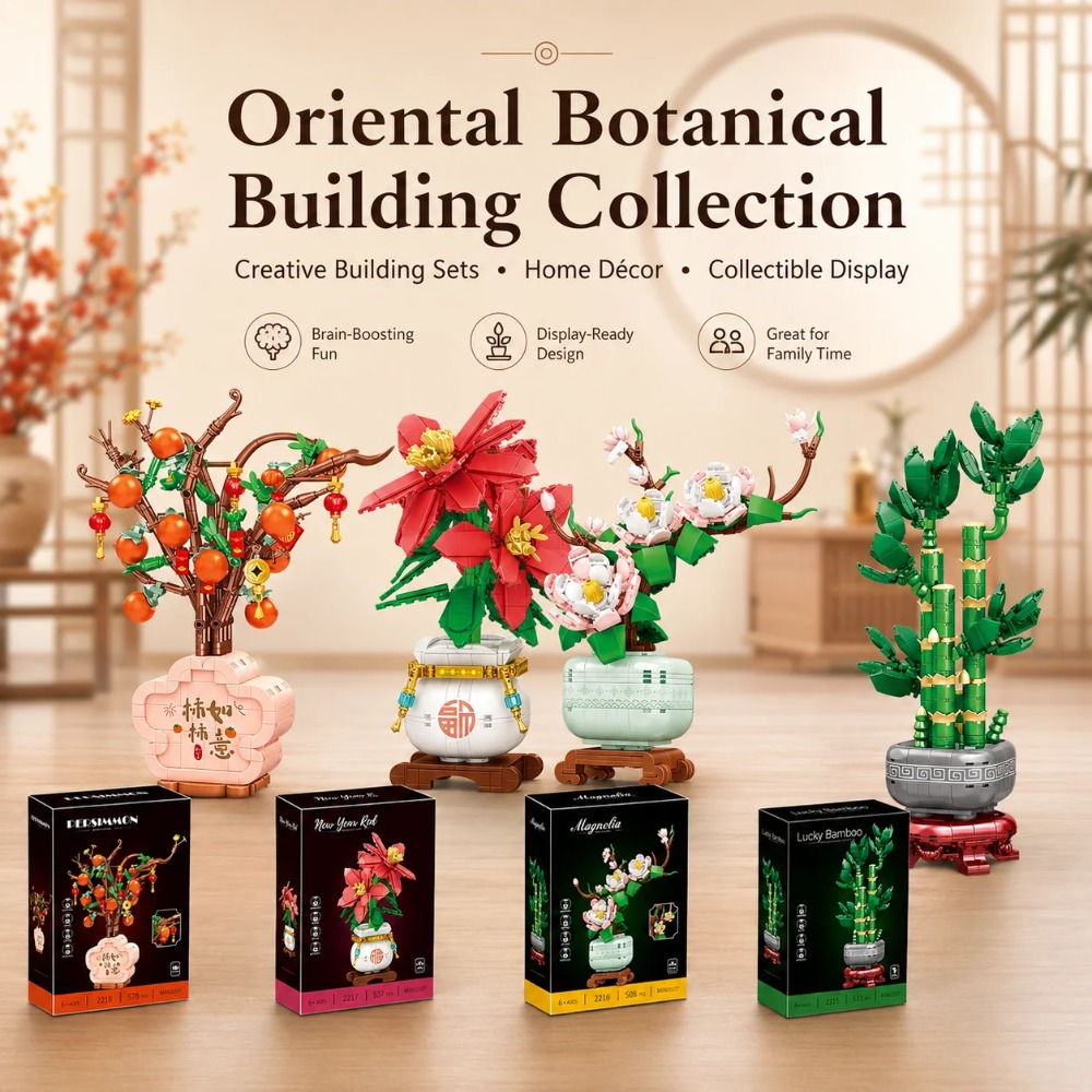 Orchid Building Blocks Flowers - Bonsai Garden Lego review and price
