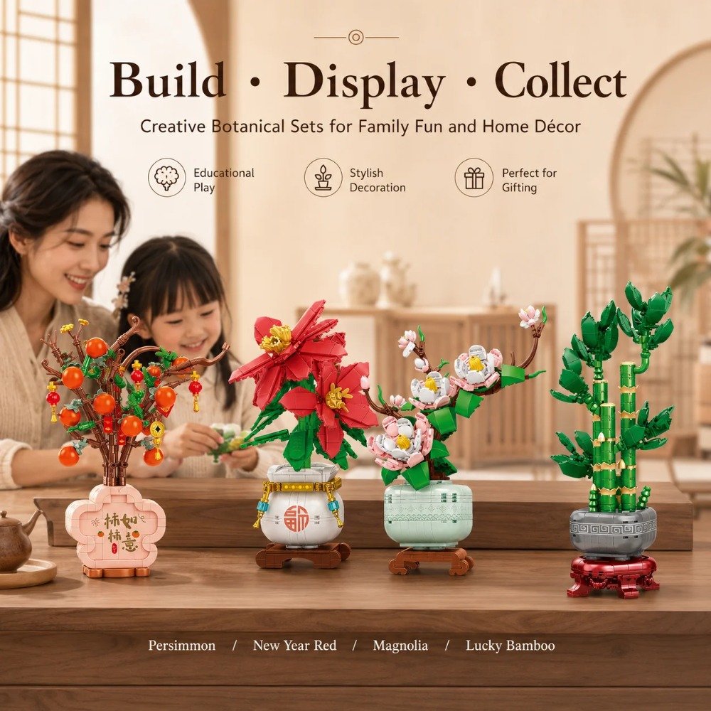 Orchid Building Blocks Flowers - Bonsai Garden Lego review and price