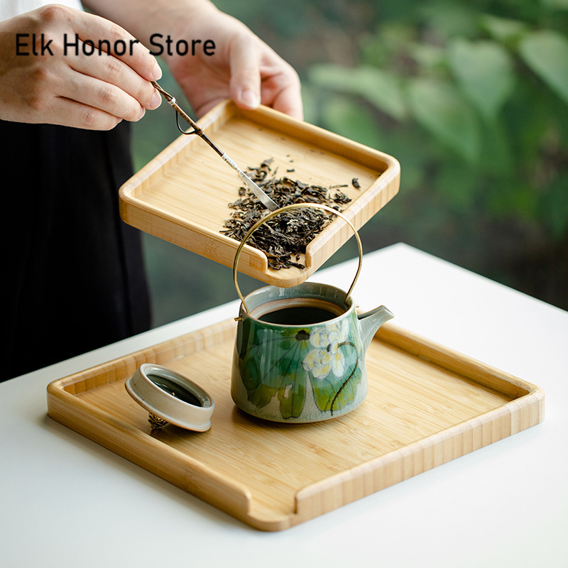 Chinese Bamboo Food Tray Puer  - Bonsai Garden Pot review and price