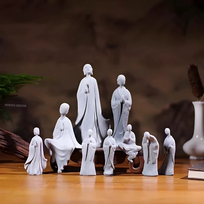 Stone Buddha Statue Little Mon - Bonsai Garden For Desk review and price