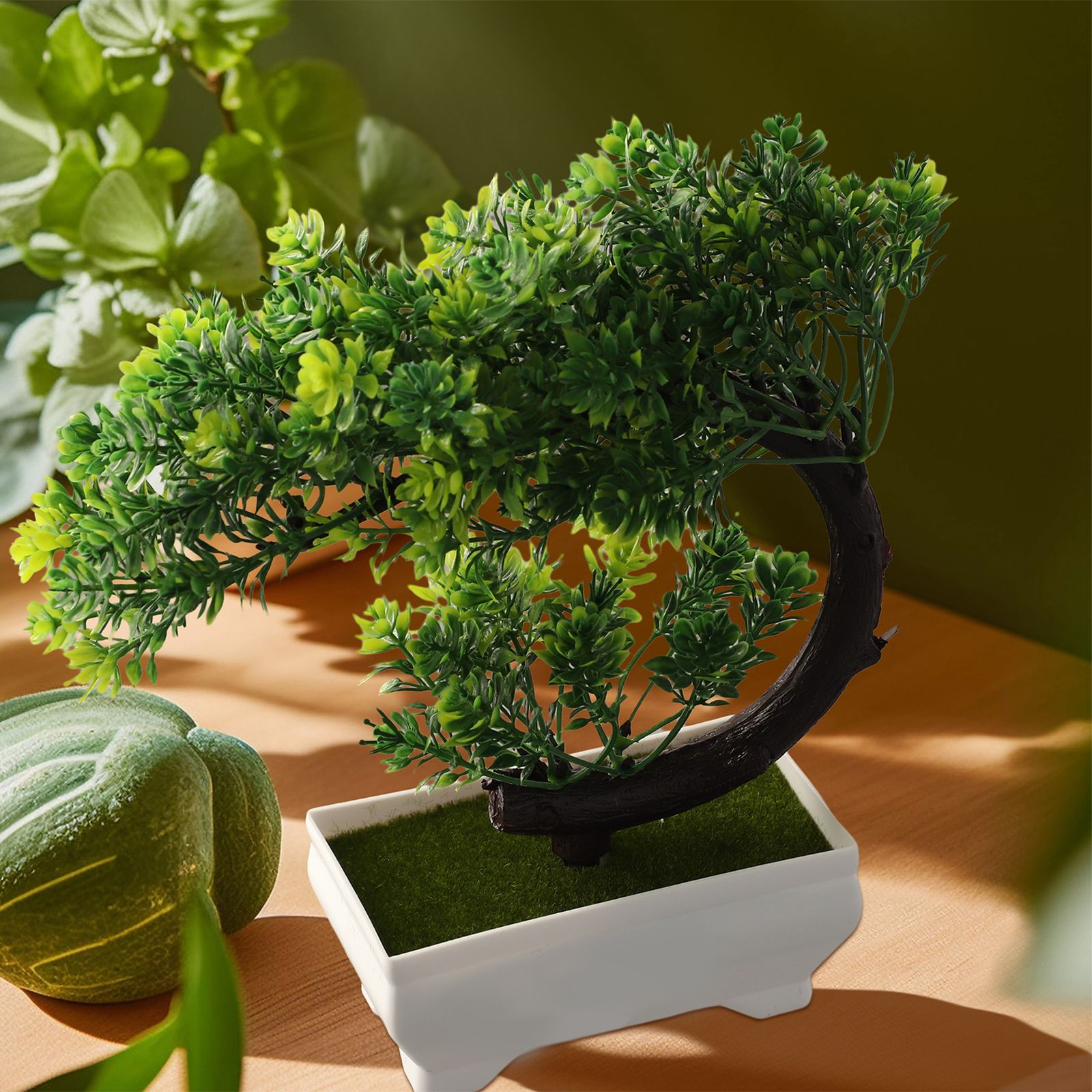 Plastic potted bonsai ornament - Bonsai Garden For Desk review and price