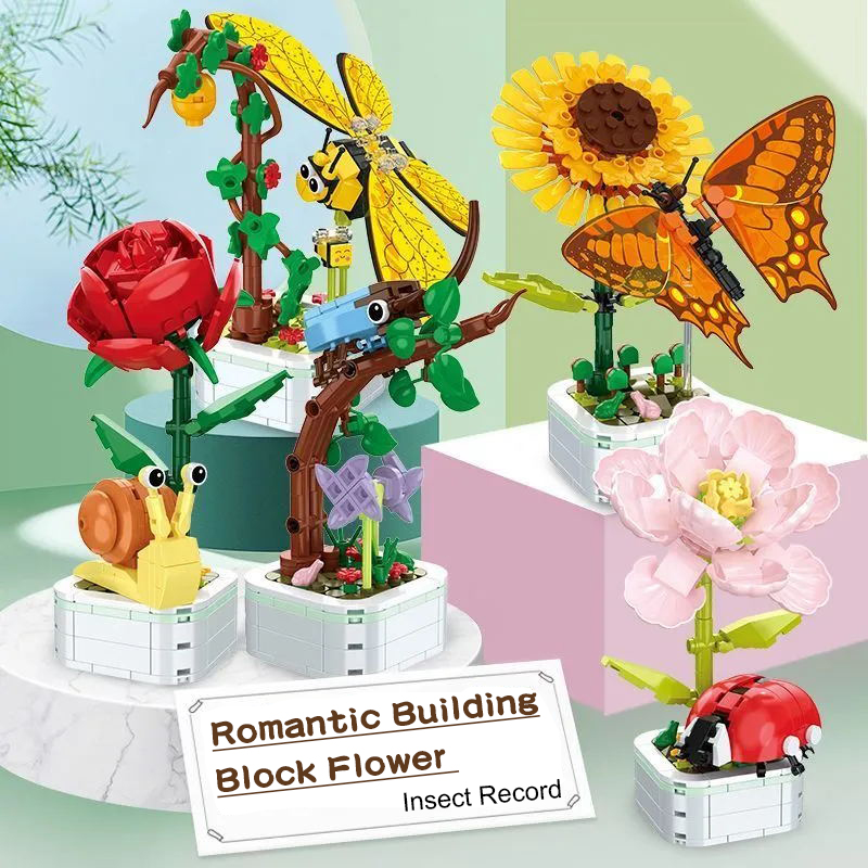 DIY Mini Butterfly Insect Pott - Bonsai Garden Lego review and price