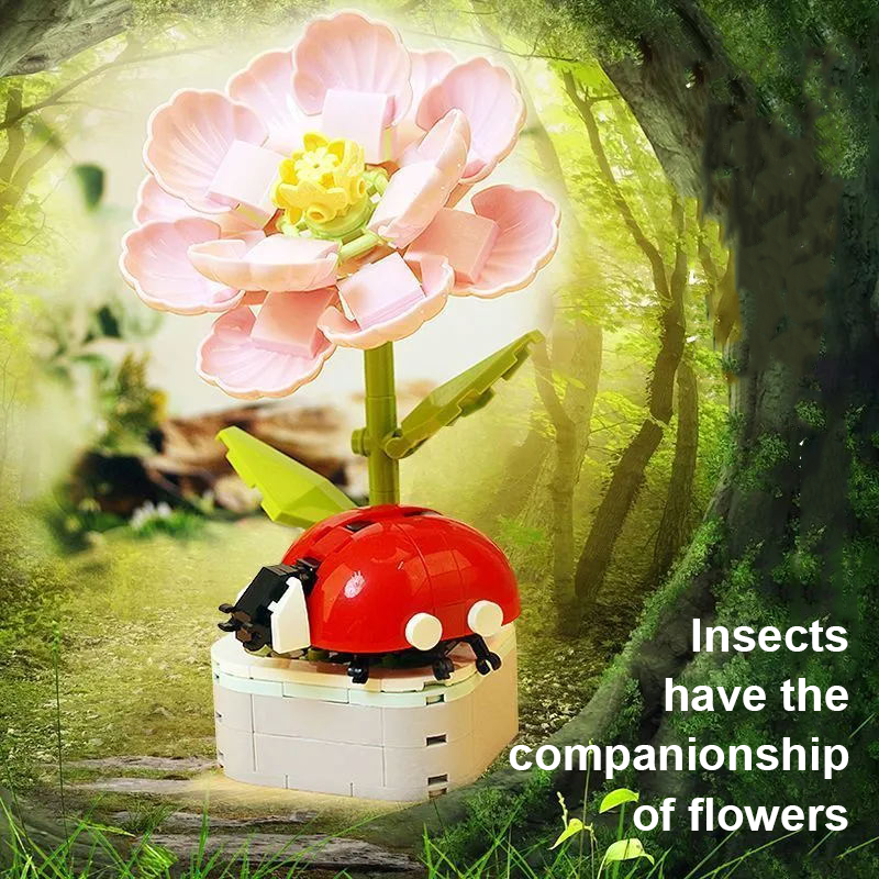 DIY Mini Butterfly Insect Pott - Bonsai Garden Lego review and price