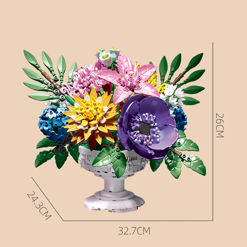 Creative 1081Pcs Flower Garden - Bonsai Garden Lego review and price