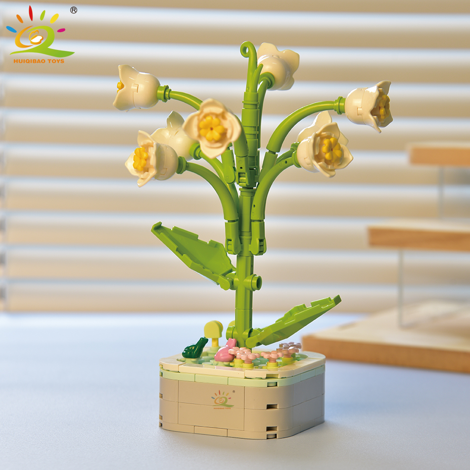 HUIQIBAO MOC Flower Succulents - Bonsai Garden Lego review and price