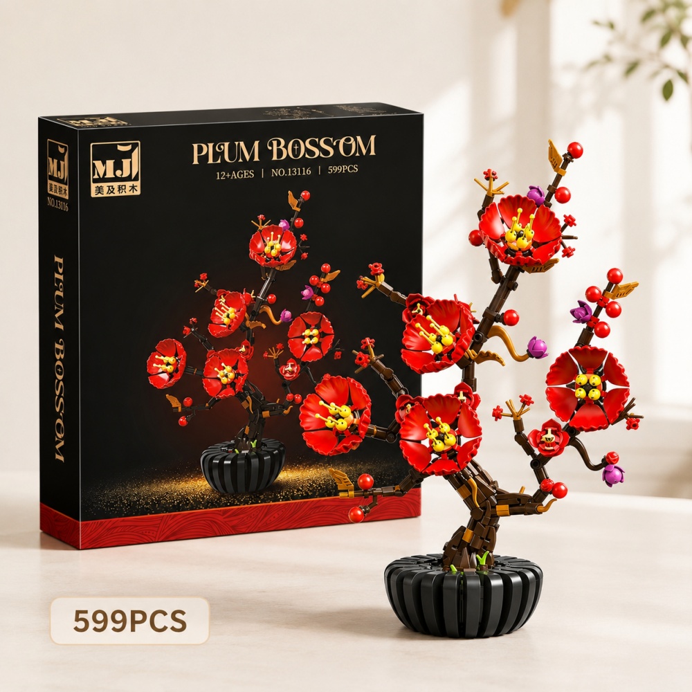 Plum Blossom Bonsai Building B - Bonsai Garden Lego review and price
