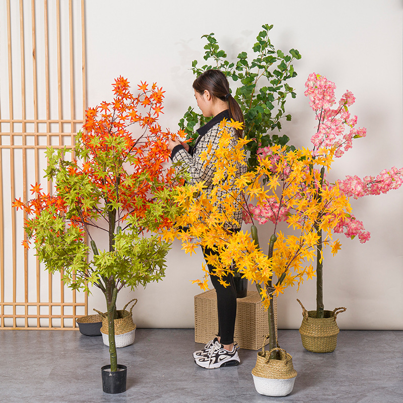 Artificial Red Maple Tree Pott - Bonsai Garden Restaurant review and price