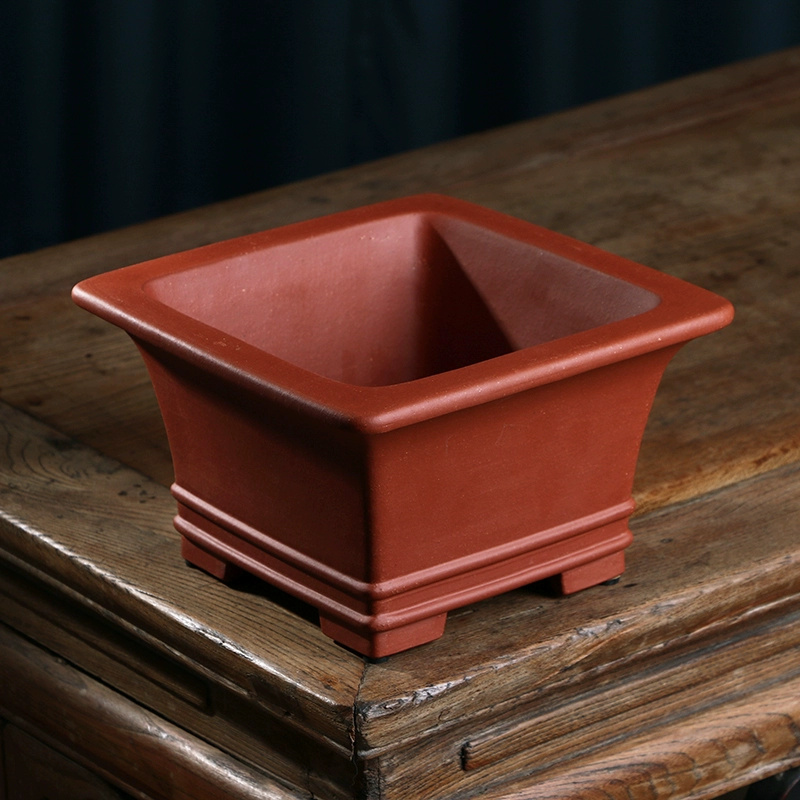 Pruple Sand Square Bonsai Pot, - Bonsai Garden For Desk review and price