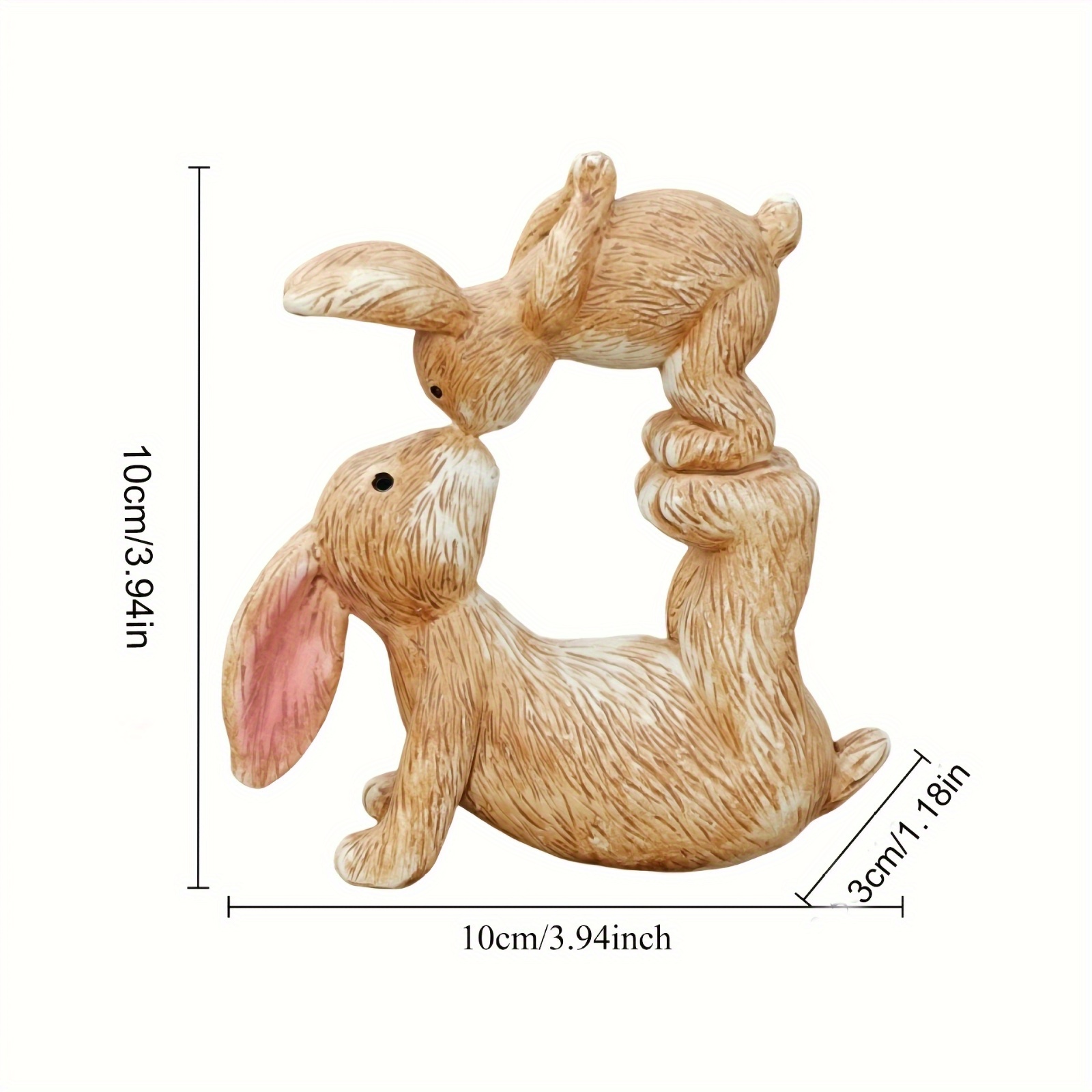 Garden Resin Kissing Bunny Sta - Bonsai Garden For Desk review and price