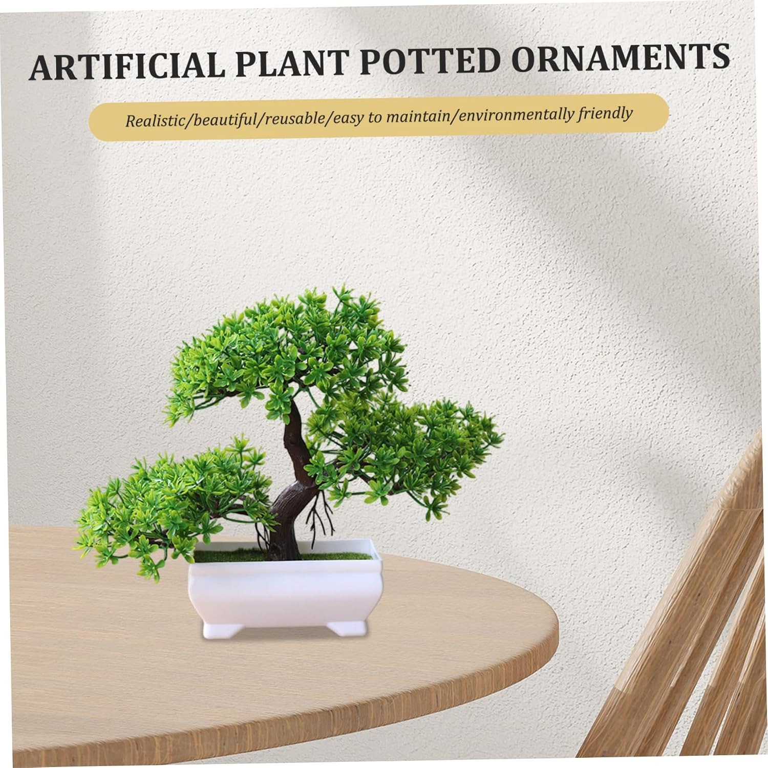 1/2Pcs Artificial Bonsai Tree  - Bonsai Garden Pot review and price